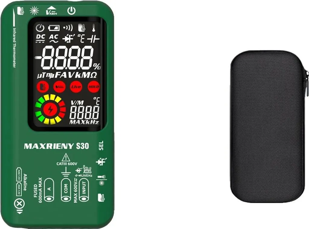 Testeur électrique multimètre S30 infrarouge à double alimentation LCD