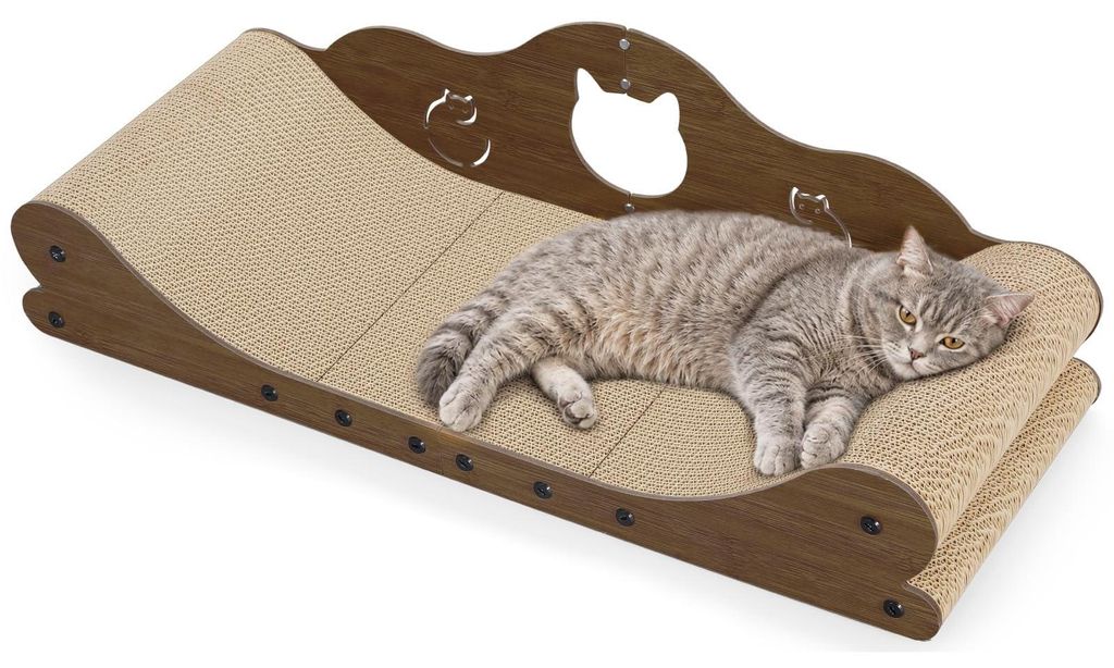 Gimars XXL Krabplank voor katten, 78 cm, met een design dat Productafbeelding 