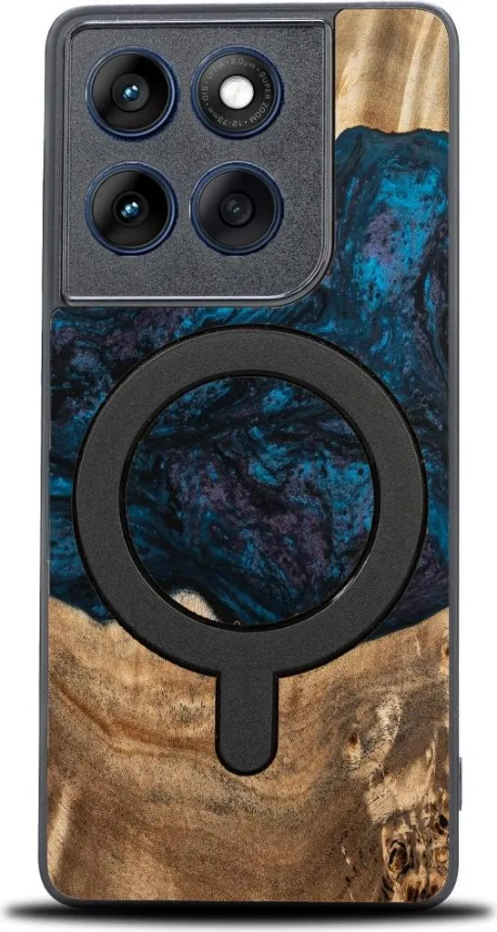 Cover Resistente Legno Motorola Edge 60 Pro MagSafe - Bewood Neptune