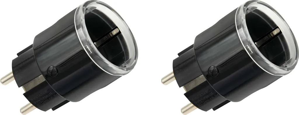 Prise Connectée Wi-Fi Shelly Plug S Gen3 Matter Noir Lot de 2