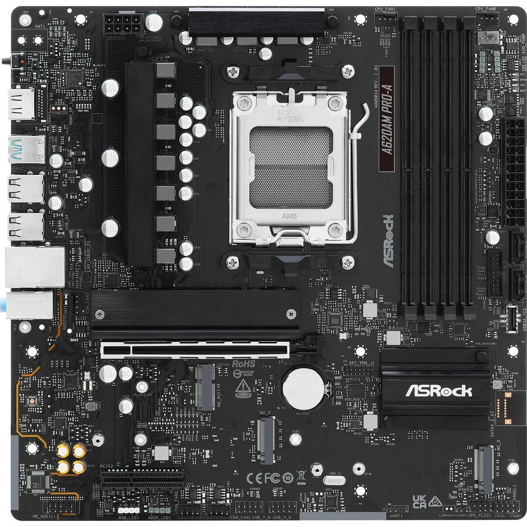 Asrock A620AM PRO-A, AMD, Zásuvka AM5, AMD Ryzen 7000 Obrázek produktu 