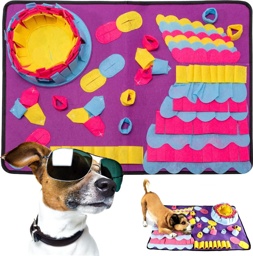 Tapis Renifleur WOOFER Anti-Stress pour Chien et Chat - Évite l'Ennui 50cm