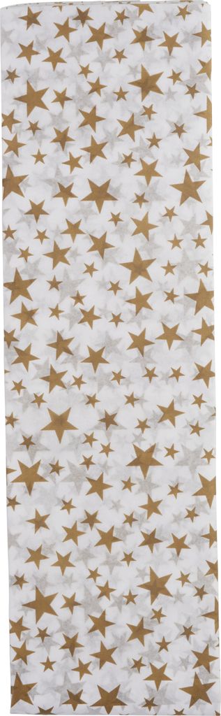 Clairefontaine Seidenpapier 4Bg 50x75 Stern silber