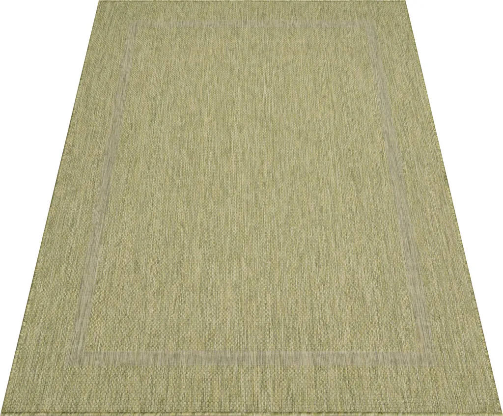 Grand tapis de passage vert Relax Tranqua 60x100 cm usage mixte terrasse