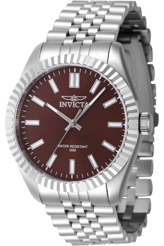 Orologio Invicta Specialty 47482 Uomo Acciaio Quadrante Marrone 43mm
