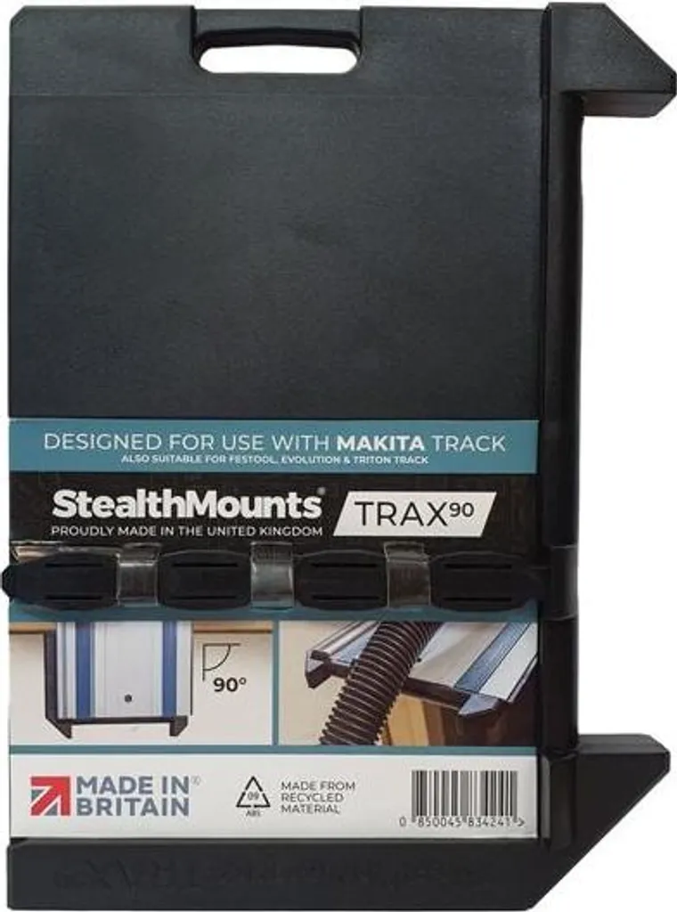 Rallonge TRAX90 StealthMounts robuste pour Rails Makita - Montage Rapide