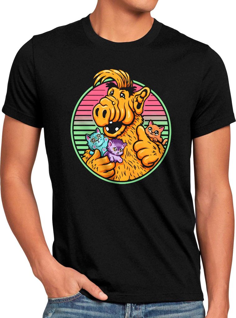 style3 Kitten Love Herren T-Shirt alf melmac sitcom