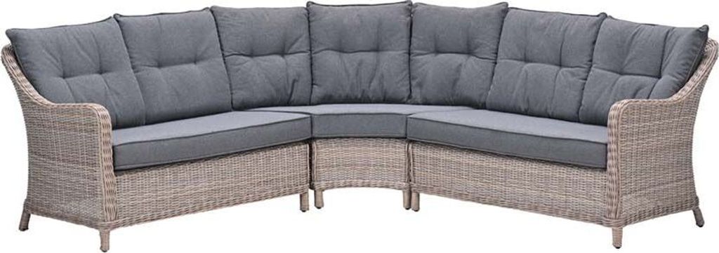 Milwaukee Lounge- Dining Eckset - 3-teilig - vintage willow - mystic grey