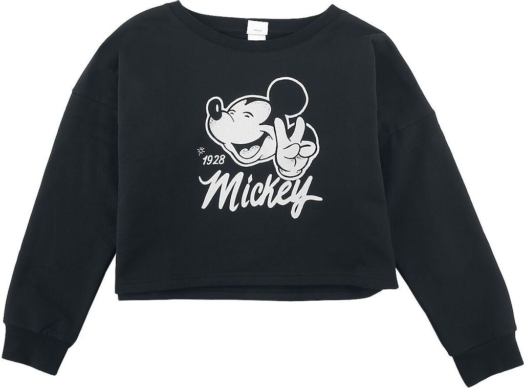 Mickey Mouse Sweatshirt Damen Kids - Mickey Mouse schwarz 176