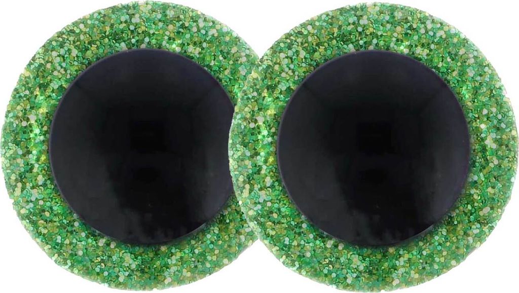 AA Glitzeraugen 1 Paar D18mm hohe Kuppel Sicherheitsaugen Puppenaugen Teddyaugen