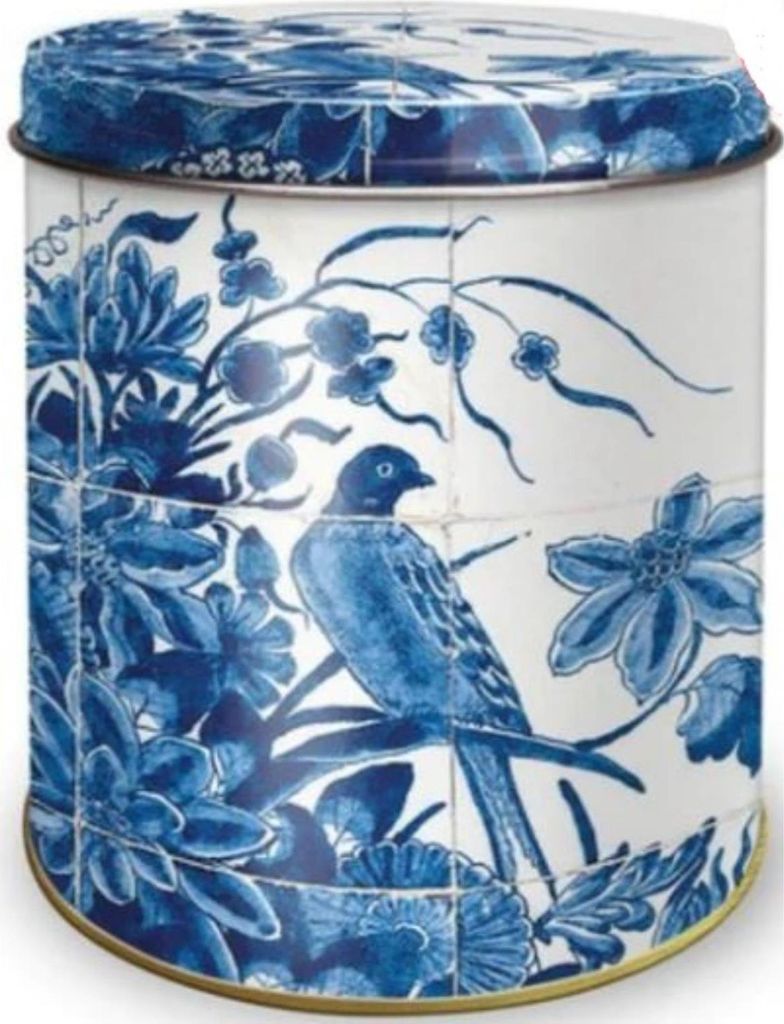 Bewaarblik delfts blauw ø10xh11,5cm