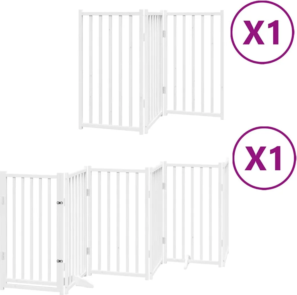 Recinto Interno Cani vidaXL 450cm Legno Pioppo - Barriera Mobile