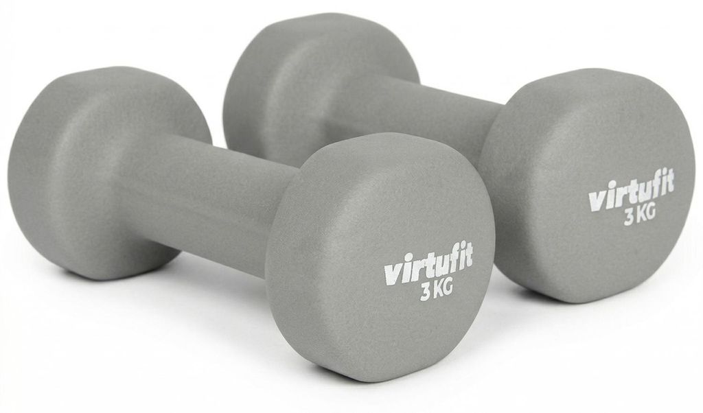 VirtuFit Vinyl Kurzhantel Set Pro 2 x 3 kg