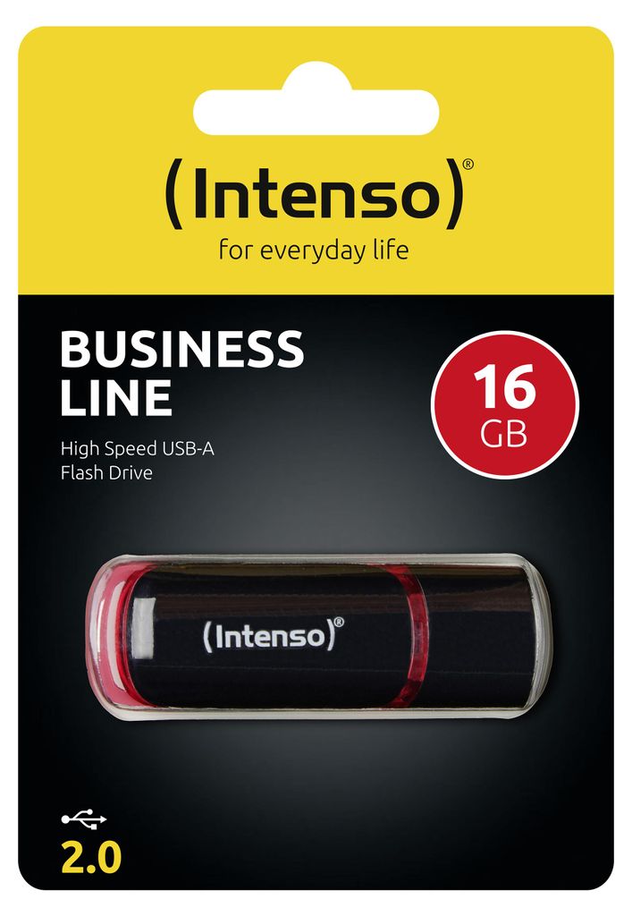 Intenso 16GB USB2.0, 16 GB, USB Typ-A, 2.0, 28 MB/s, Obrázok produktu 