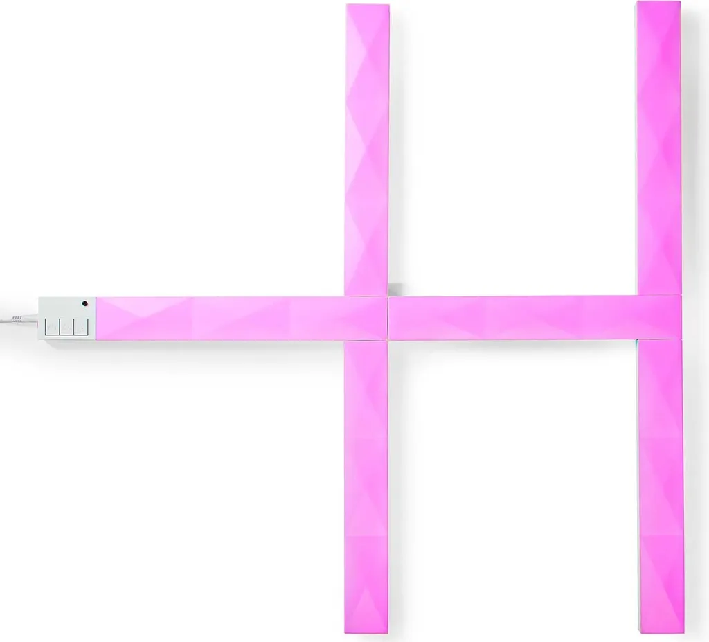 Nedis SmartLife Barre Murale LED Wi-Fi RGBIC Blanc Chaud Android App