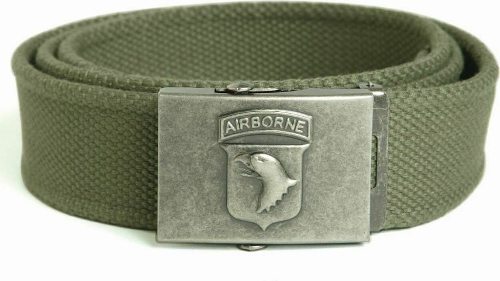 MIL-TEC Airborne Buckle oliv Hosengürtel 130cm lang 4,0cm Produktbild 