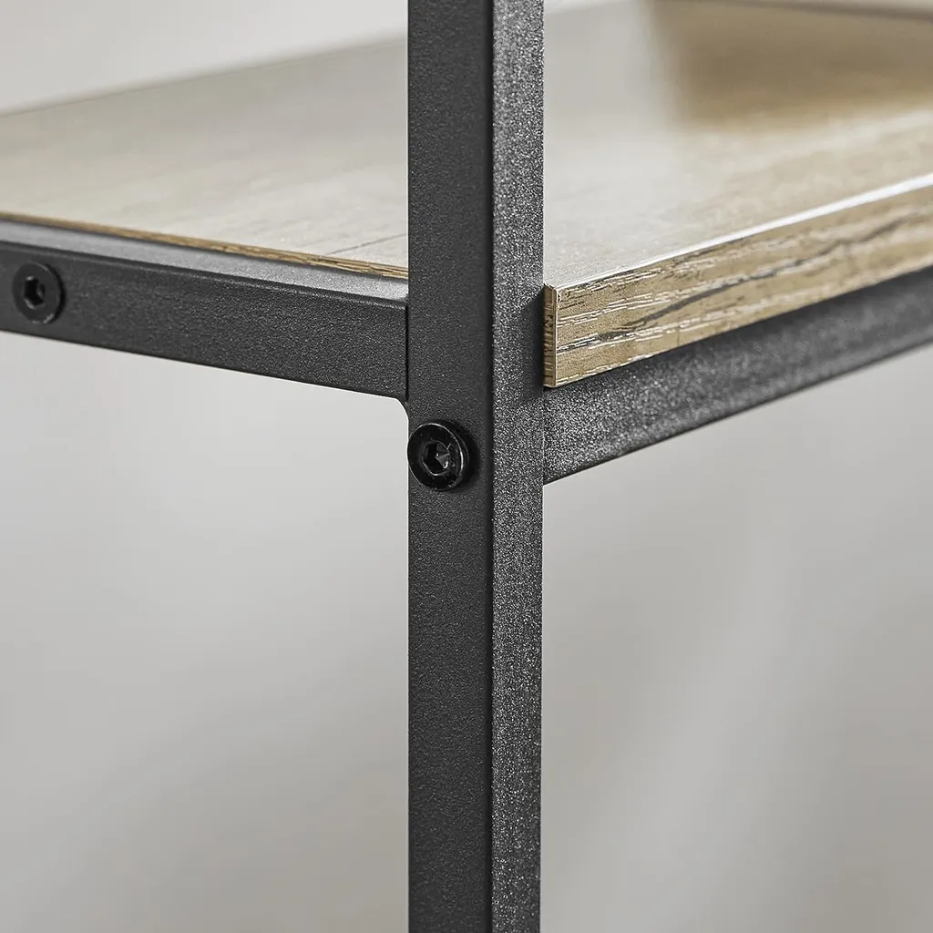 Console avec 3 Compartiments de Rangement Structure en Fer L120 x P20