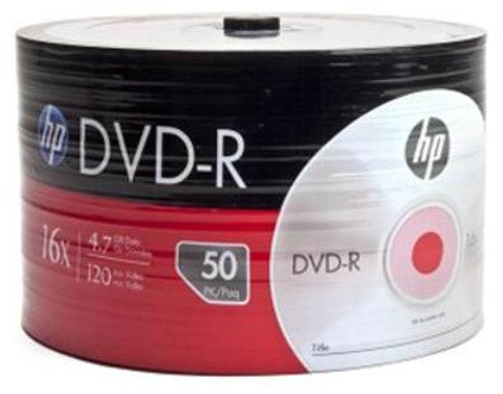 HP DME00070, DVD+R, 120 mm, Pudełko CD/DVD cakebox, 50 Zdjęcie produktu 
