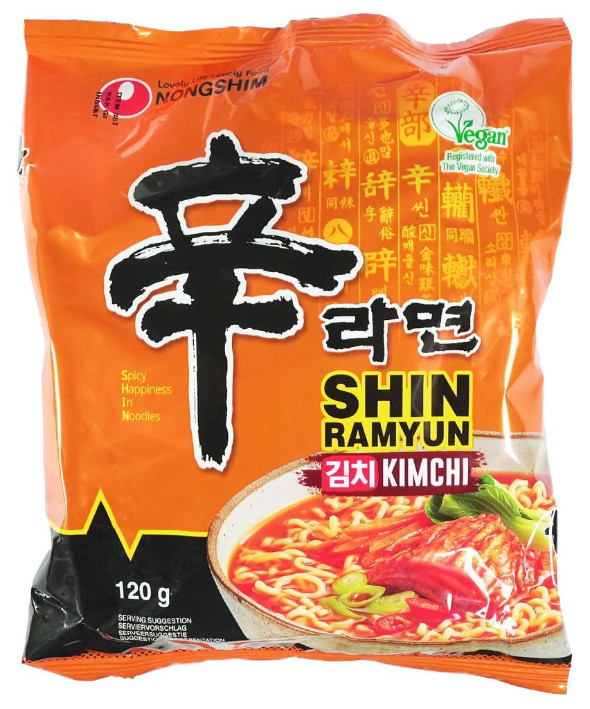 Nongshim Shin Kimchi Ramen Nudeln pikant 120g Produktbild 