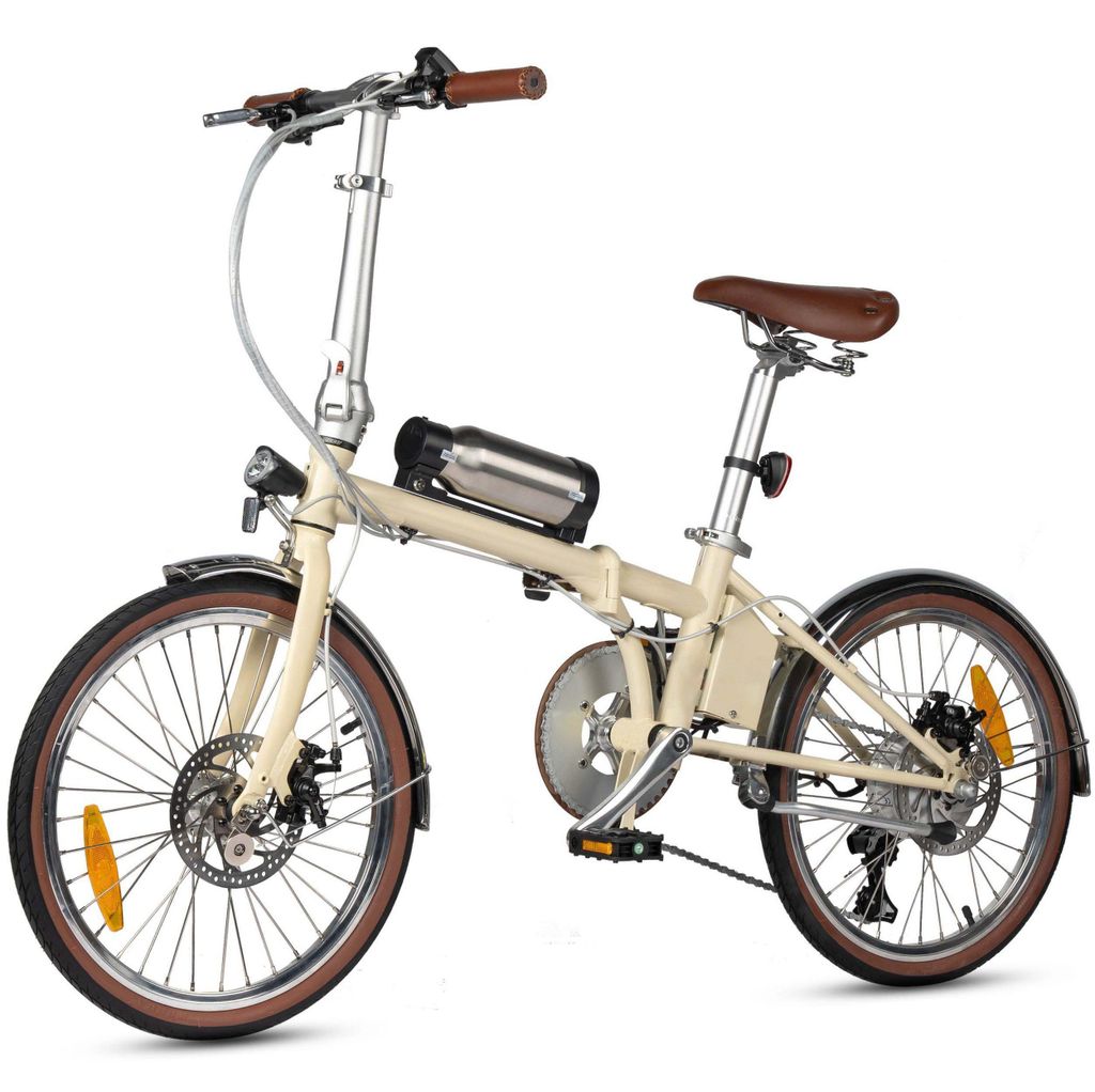 E-Bike Smart 20 Faltbares E-Fahrrad 190WH Pedelec, 36V 5,2AH 60 km Reichweite Heckmotor,190 Wh, Cityrad 7 Gang Shimano,Scheibenbremsen,Kettenschaltung