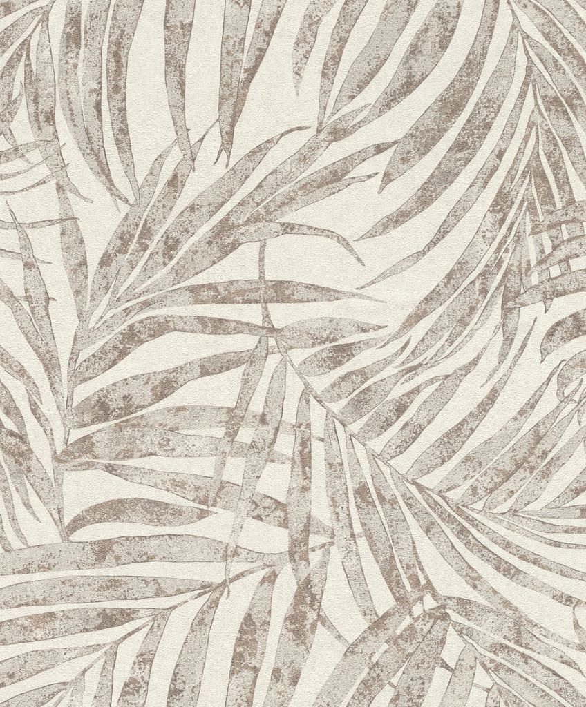 Rasch Lineares | 617412 | Vliestapeten Blumentapete | 53cm x 1005cm | Grau