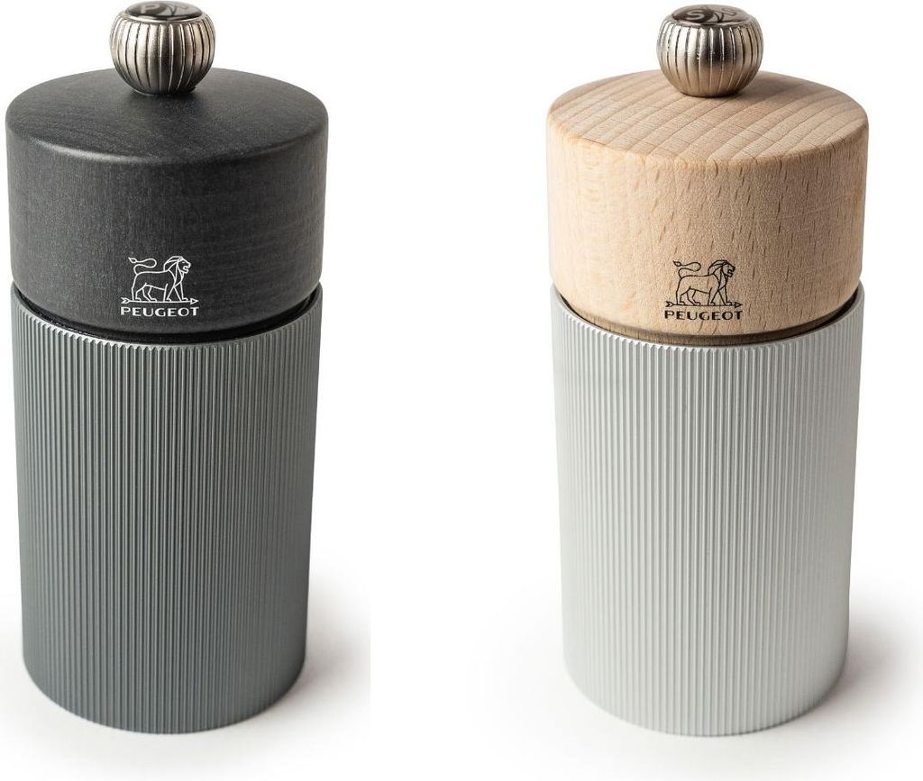 PEUGEOT Mühlenset 12cm Pfeffermühle Carbon Salzmühle Natur Produktbild 