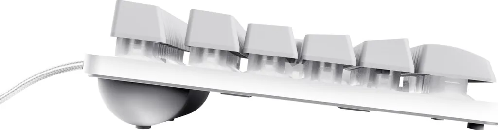 Clavier de jeu rétroéclairé Trust GXT 833W anti-ghosting blanc TKL - 4