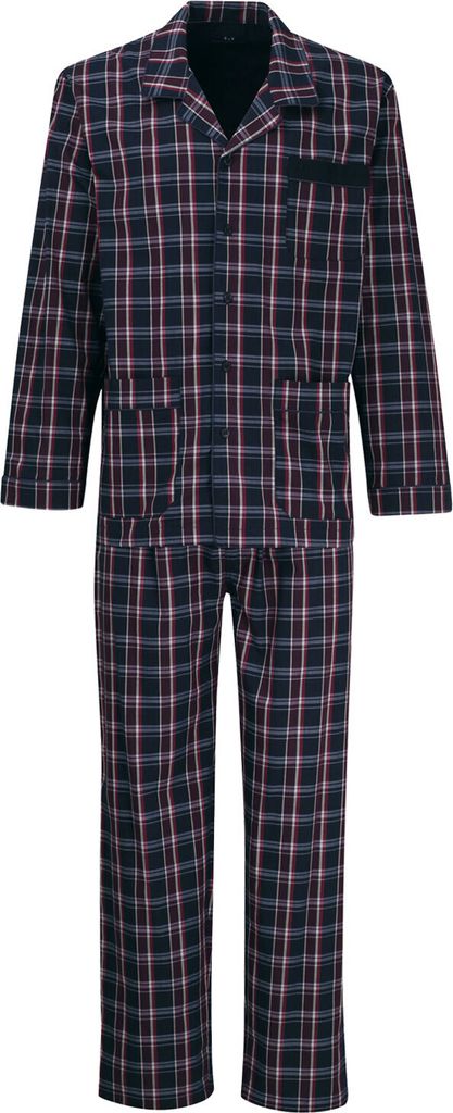 Götzburg Herren Pyjama Set Schlafanzug lang Pure Baumwolle, Produktbild 