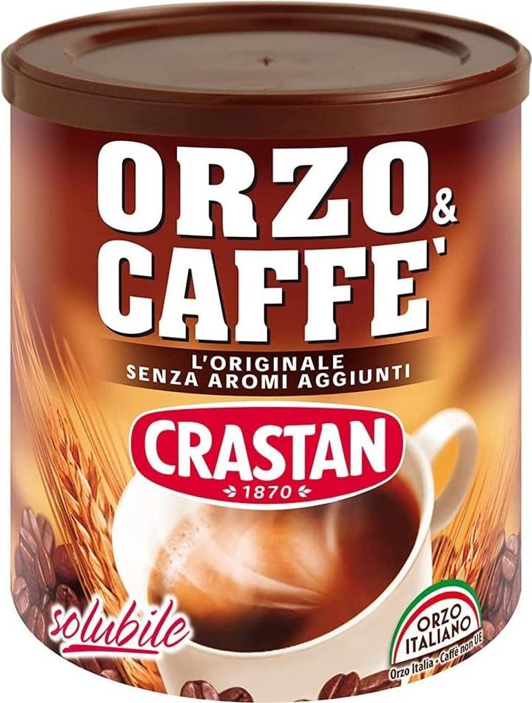 6x Crastan Orzo und kaffee Instant lösliche Gerste Getreidekaffee Kaffee 120 gr