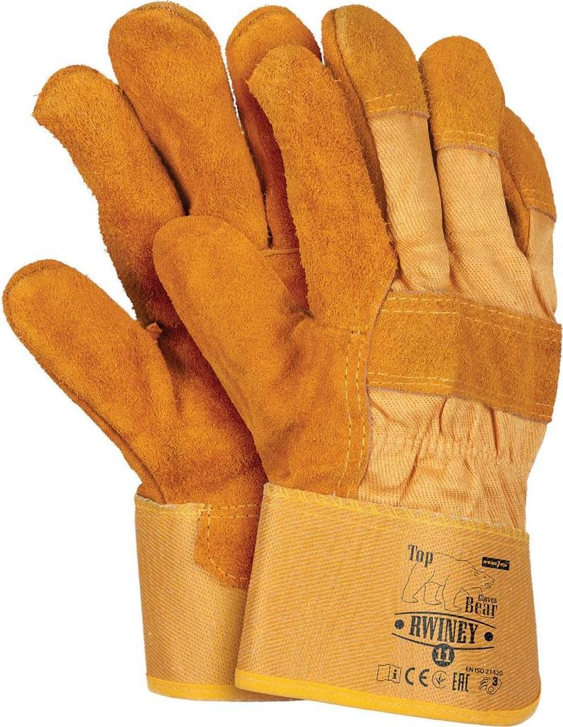 Arbeitshandschuhe Rindsleder mit Thinsulate-Fütterung Gr. 11