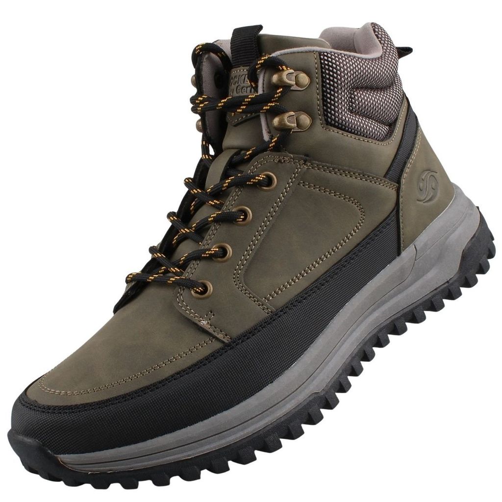 Dockers by Gerli Herren Schnürstiefel in Grün, Größe 47