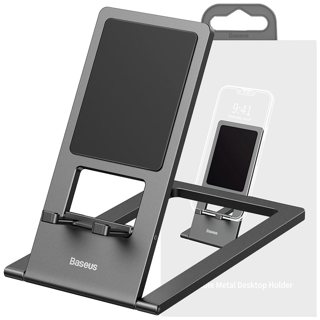 Stand Phone Baseus Foldable, Universal, Black LUKP000013 Obrázok produktu 