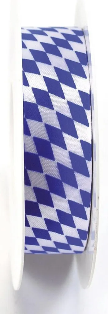 Goldina 847225870025 Ruban Acétate Décoratif 25mm x 25m Blanc Bleu