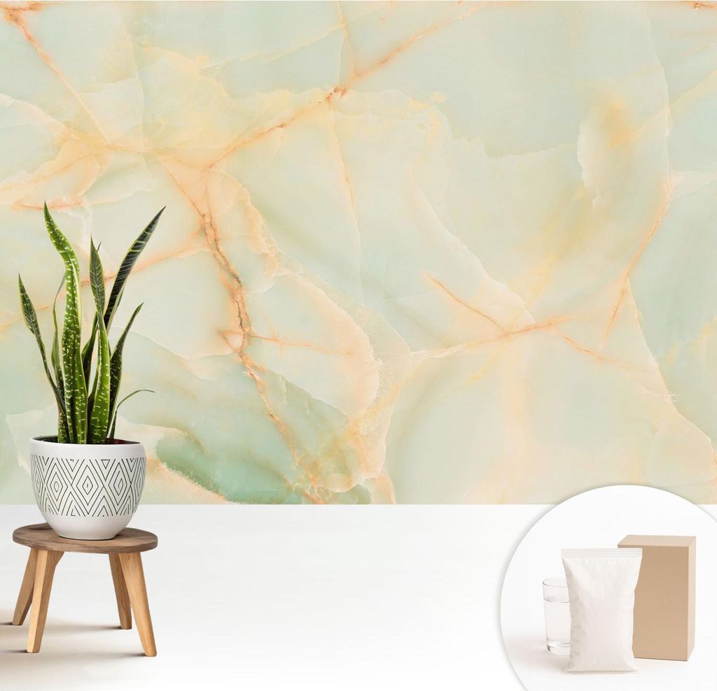 Fototapete - 208x146 cm - Tapete - Wandtapete - Wandbilder - Dekofolie - Tapete Folie - Wand - Dekoration - Wohnzimmer - Marmor-Eleganz