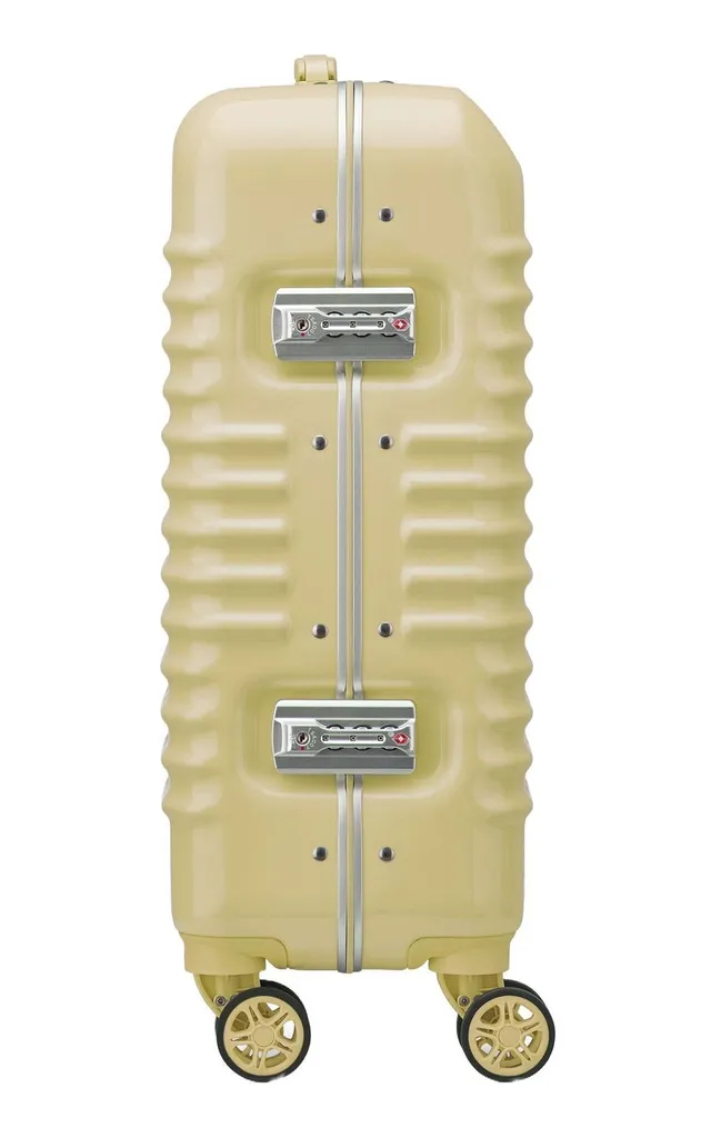 Valise Rigide Cabine 4 Roues Doubles Bastille 2.0 Slim Jaune Pastel - 3
