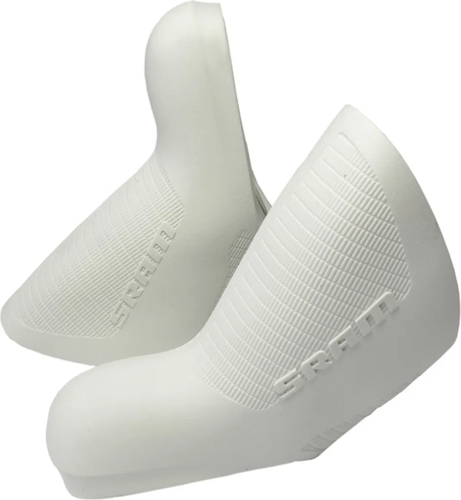 Housses de Levier de Vitesse et Frein SRAM en Caoutchouc Blanc (1 Paire)