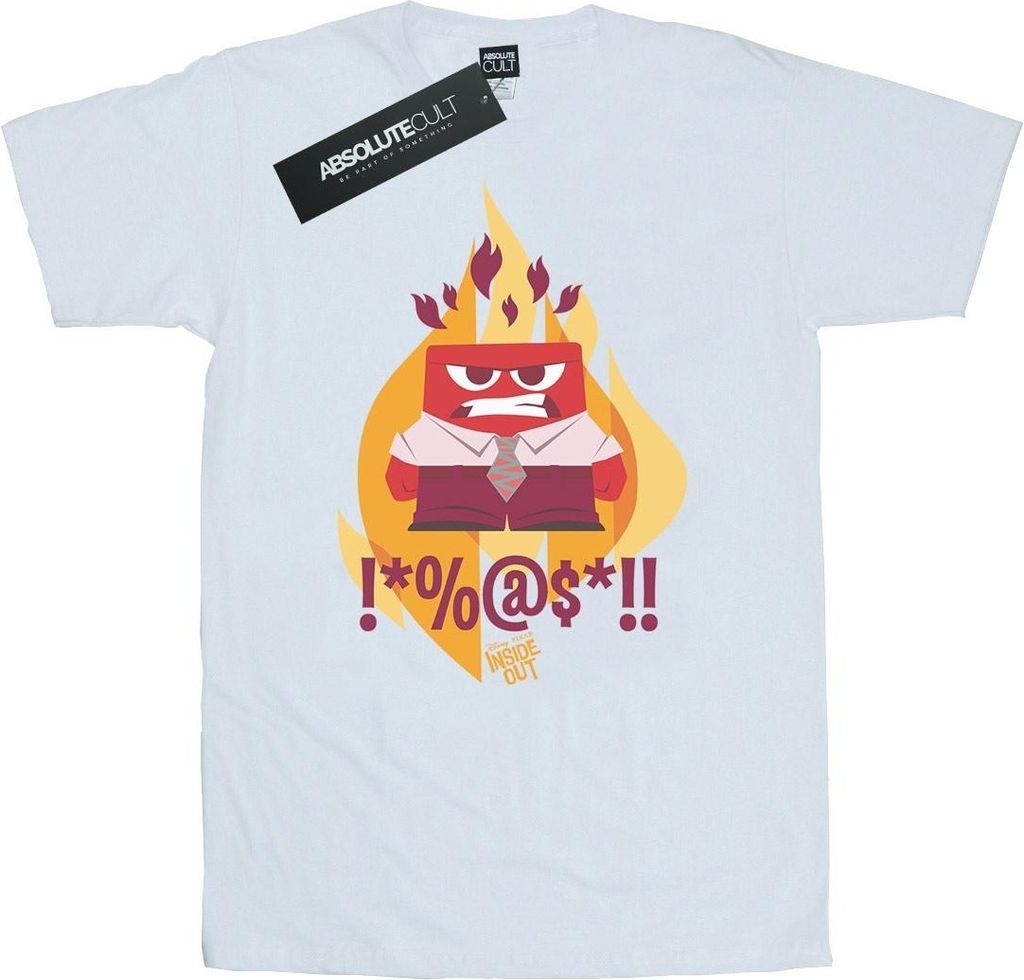 Disney - "Inside Out Fired Up" T-Shirt für Herren BI43982 (L) (Weiß)