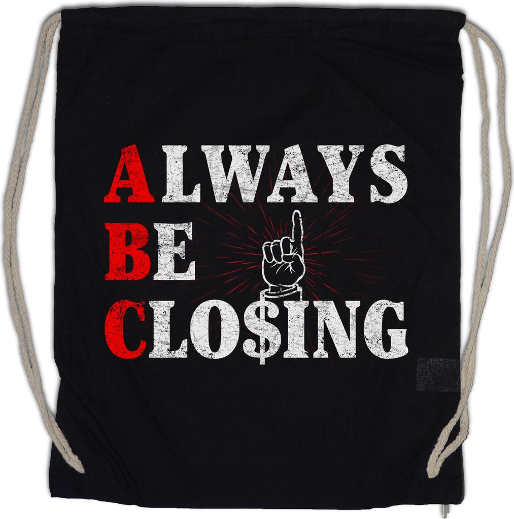 Urban Backwoods Always Be Closing, Turnbeutel, Farbe: Schwarz