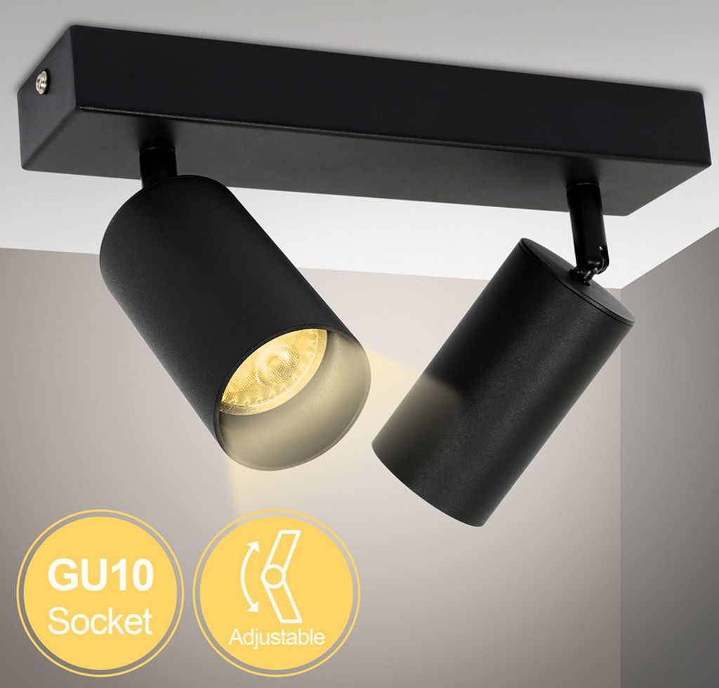 SWANEW Deckenleuchte Decken-Leuchte LED Deckenstrahler 4W Deckenlampe 2-flammig