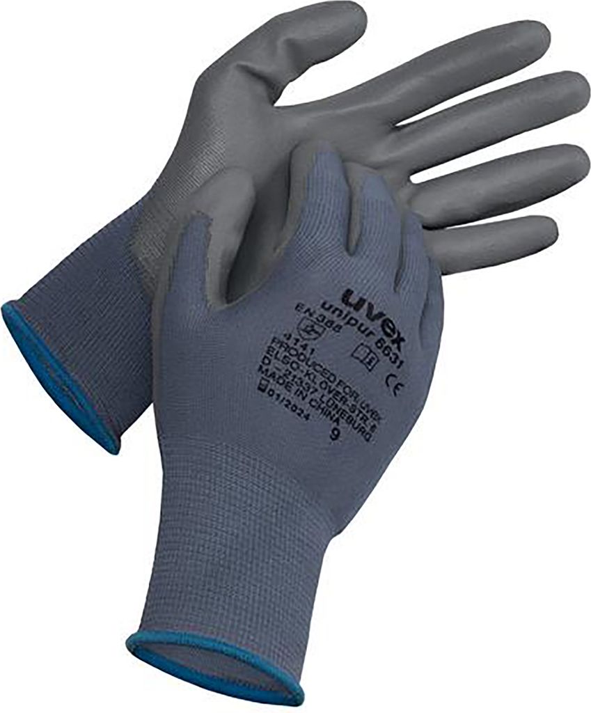 uvex Schutzhandschuh unipur 6631 grau Gr. 5