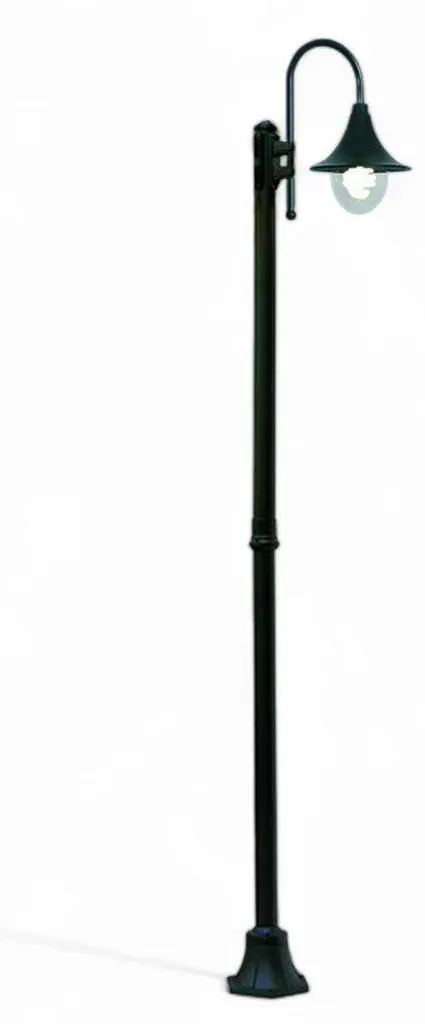Lampadaire sur poteau pour allée 230 cm noir IP44 éclairage parc jardin
