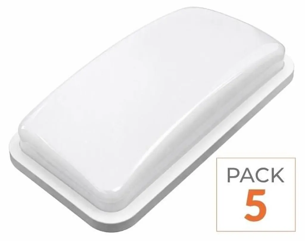 Éclairage de Façade Extérieur LED 20W Rectangulaire IP65 Pack de 5