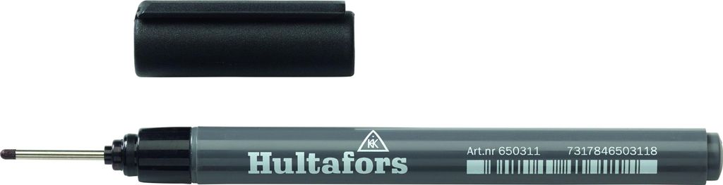Hultafors Tintentieflochmarker Tintenfarbe: Schwarz, für Markierung
