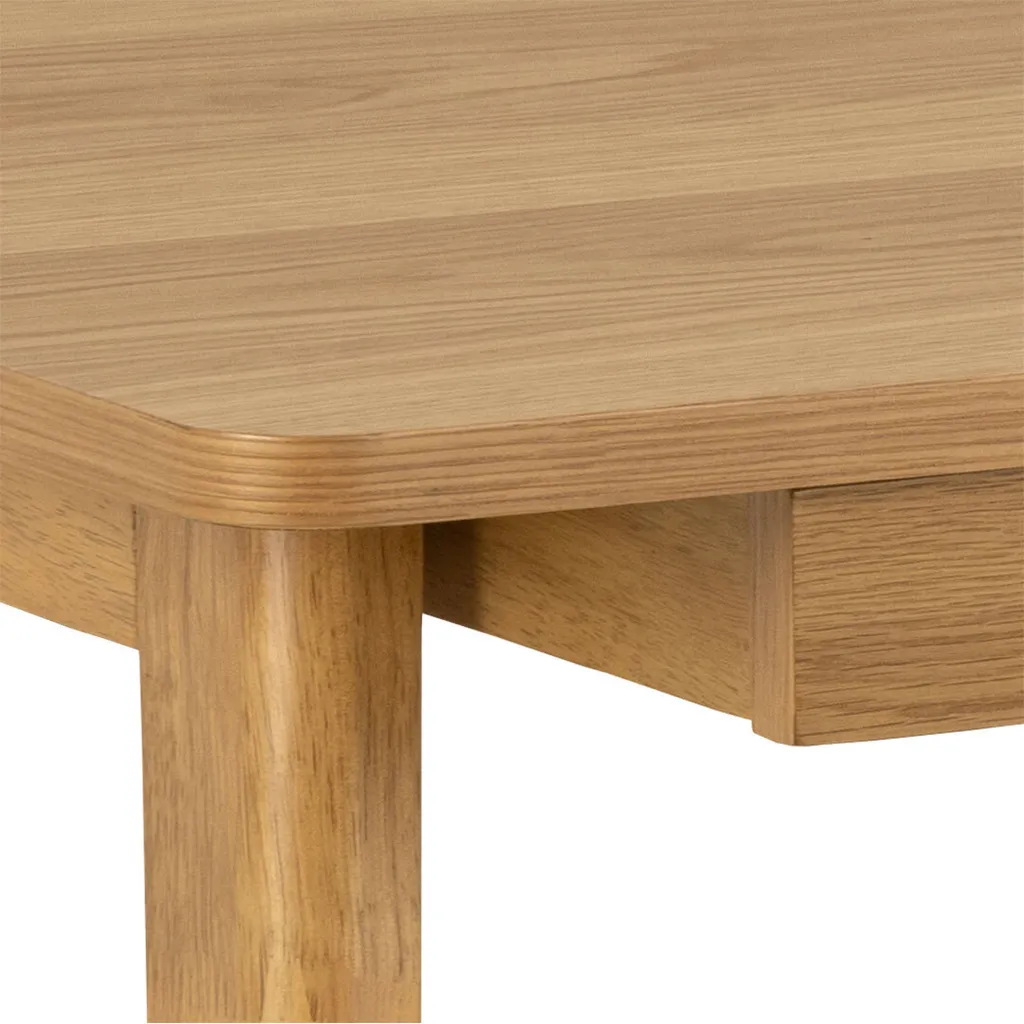 Bureau Barnett Chêne Authentique - Table de Travail Robuste en Bois