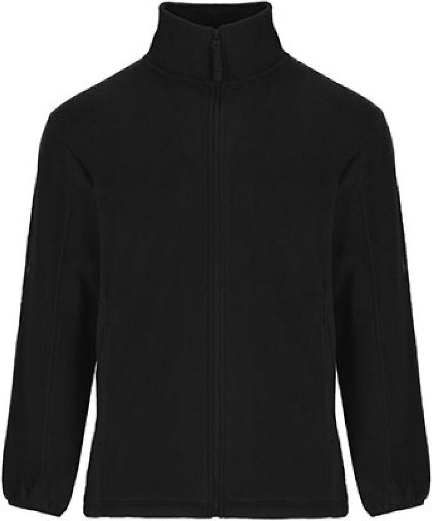 Roly CQ6412 | Herren Fleecejacket Artic mit hohem Kragen - Farbe: Black 02 - Größe: 3XL
