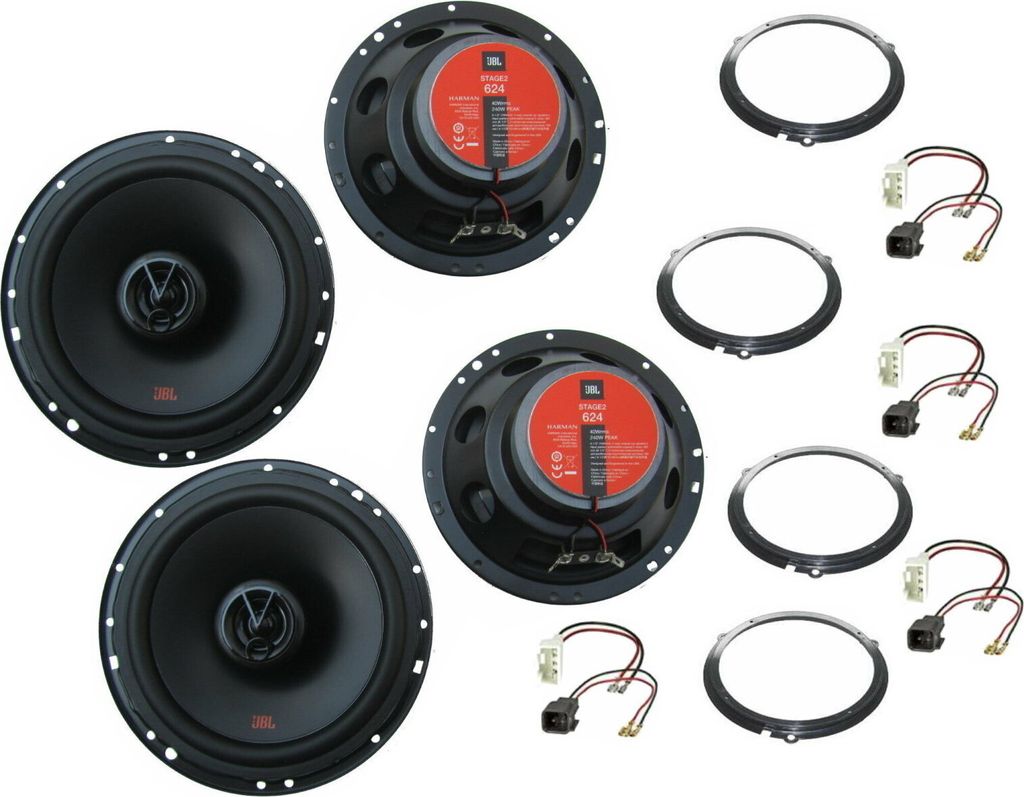 JBL Set für Ford Edge Bj 15-21 Tür vorne hinten 960 Watt