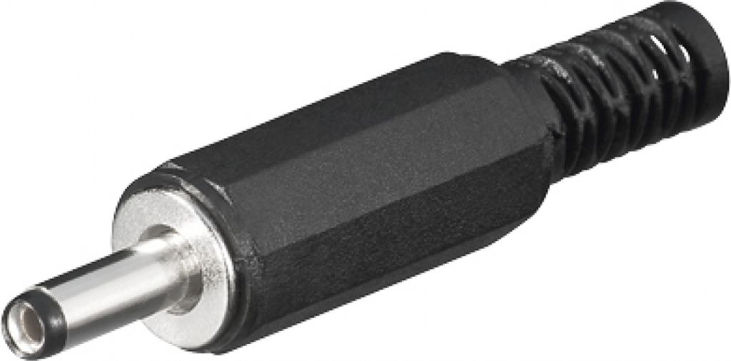 goobay DC Stecker mit Knickschutz 1,3 x 3,4 mm (Bulk) Image du produit 