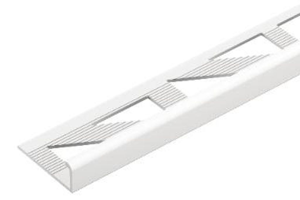 Profil do glazury PVC ozdobny 10mm Cezar Biały RAL9003 Mat Zdjęcie produktu 