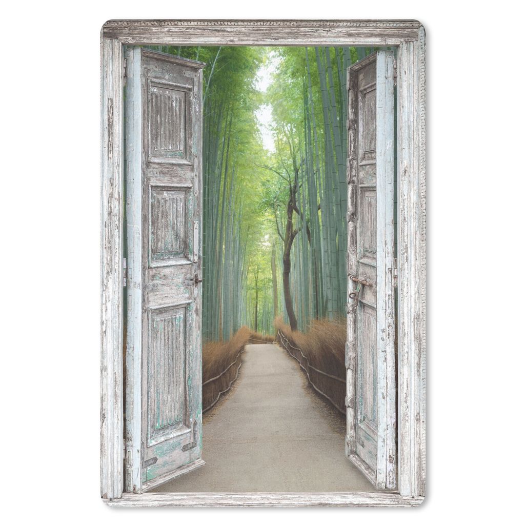 MuchoWow Mauspad Mousepad Bambus - Japan - Aussicht - Wald 40x60 cm - Mousepads - Maus Mat - Pad - Mausunterlage - Schreibtisch Accesoire