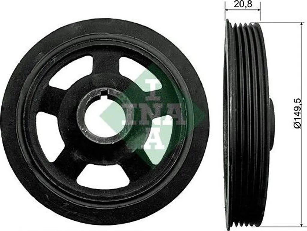 Poulie de vilebrequin INA 544 0092 10 remplace OE 231242A001 Hyundai Kia